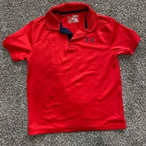 Boys Under Armor short sleeved polo shirt